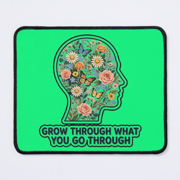Item preview, Grow Through What You Go Through Brain Flower Art designed and sold by puzzell.