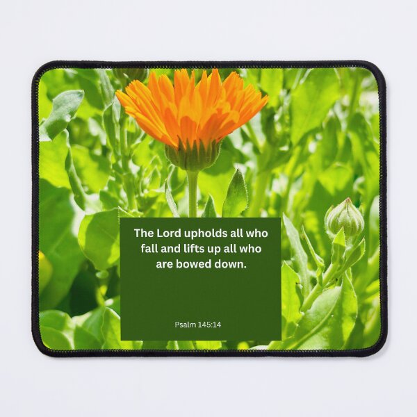 Item preview, Psalm 145 orange flower background designed and sold by happytraveller1.