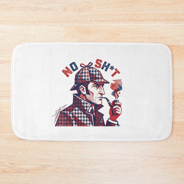 Item preview, No Shit, Sherlock, Holmes, Detective, funnyfits70, Humor, Funny, retro, vintages, funny quotes, animal humor, designed and sold by FunnyFits70.