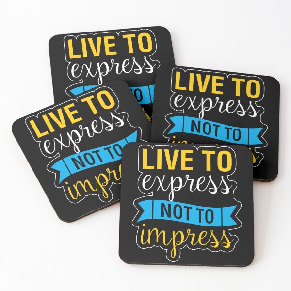 Item preview, Live To Express Not To Impress Typography Quote designed and sold by Minem39.