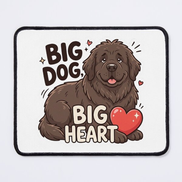 Item preview, Big Dog Big Heart Newfoundland Dog designed and sold by SynKraftThreads.