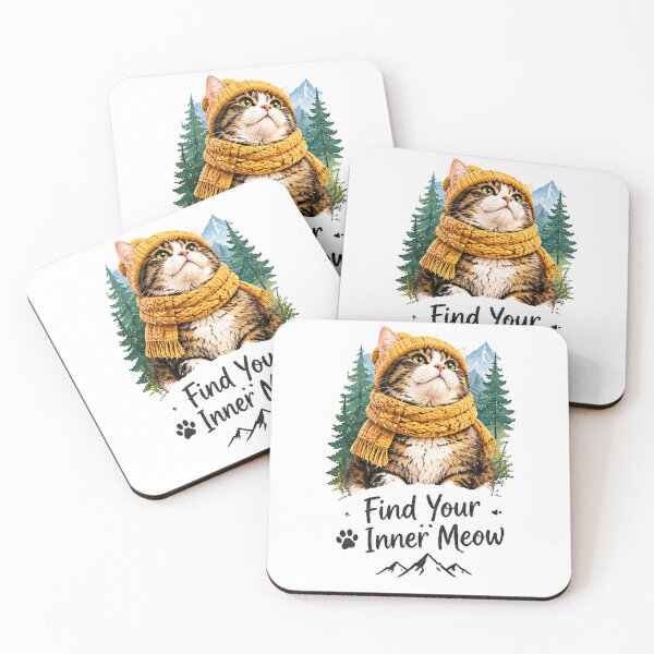 Item preview,    Find Your Inner Meow Meditation retro Design designed and sold by Zen & Whiskers.