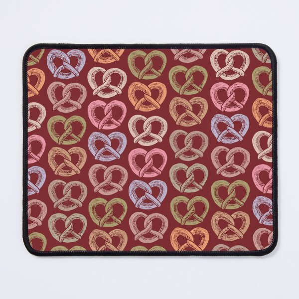 Item preview, Soft Pretzels Block Print (dark) designed and sold by Tina Bellina Designs.