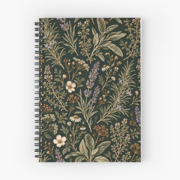 Item preview, Vintage Herb Garden Rosemary Lavender Botanical Wallpaper Pattern designed and sold by Apex Designs.