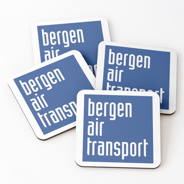 Item preview, Bergen Air Transport Logo - Norwegian Airline Blue Square Brand Identity designed and sold by twinshope.