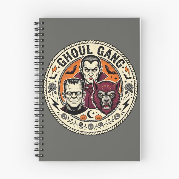 Item preview, Ghoul Gang Vintage Horror Monsters Halloween Emblem designed and sold by Roslet.