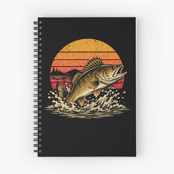 Item preview, Retro Walleye Fishing Adventure Vintage Angler Outdoor designed and sold by Moizento.
