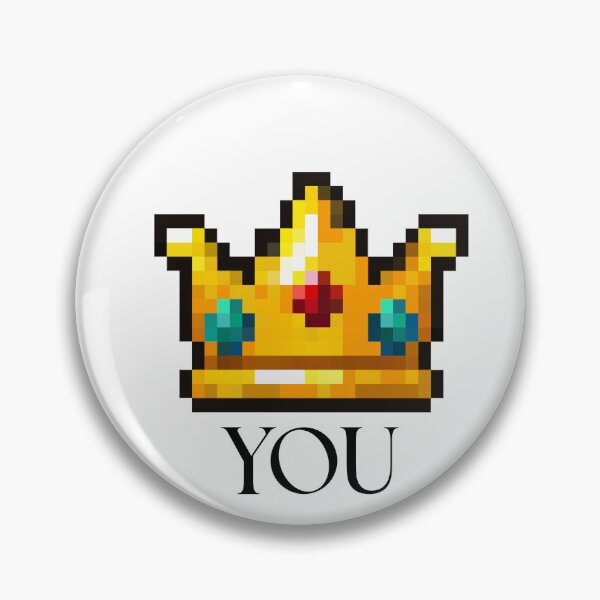 Item preview, You Are Royalty Golden Crown Pixel Art Motivation designed and sold by Andreora.