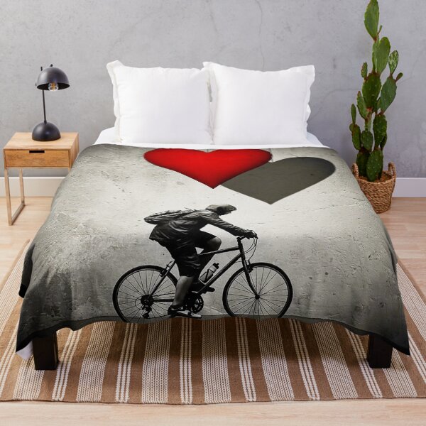 Item preview, Cyclist and Red Heart Love Cycling designed and sold by RICAMTP.