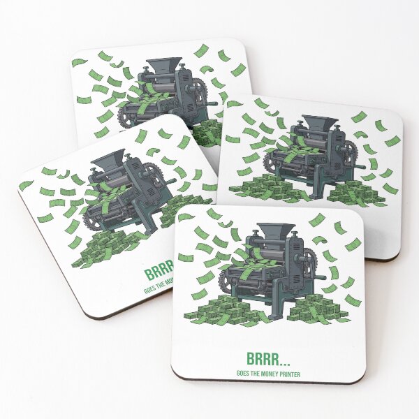 Item preview, Brrr Goes The Money Printer Funny Shirt — Inflation Satire Money Tee designed and sold by RobinHoodShirts.