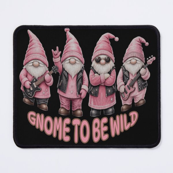 Item preview, Gnome To Be Wild Funny Rocker Gnomes Pink designed and sold by CraftyValley.