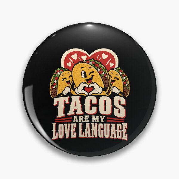 Item preview, Tacos Are My Love Language Funny Retro Cartoon Art Design designed and sold by fantasticdesign.
