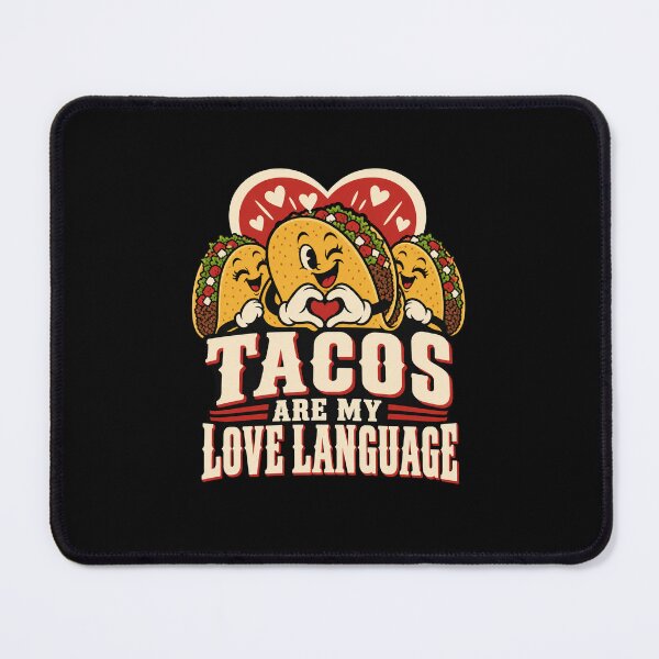 Item preview, Tacos Are My Love Language Funny Retro Cartoon Art Design designed and sold by fantasticdesign.