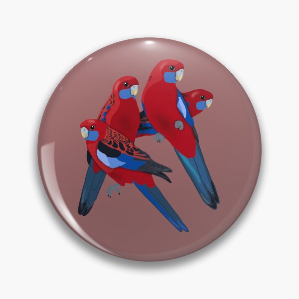 Item preview, Flock of Crimson Rosellas designed and sold by BDBirds.