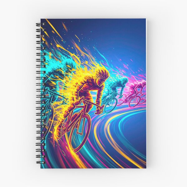 Item preview, Colorful Peloton Motion Blur Cyclists designed and sold by RICAMTP.