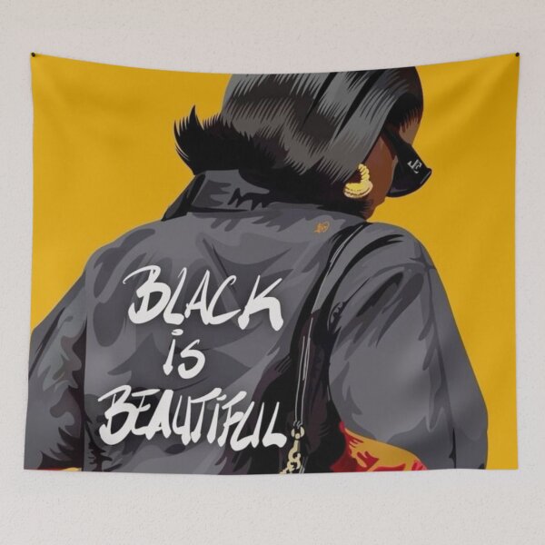 Item preview, Black Is Beautiful – Black Woman Fashion Illustration designed and sold by EatPrayLive.