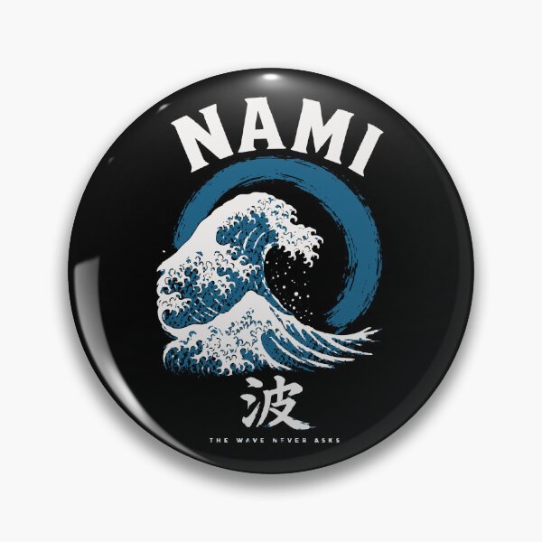 Item preview, Nami The Wave Never Asks - Indigo Ocean Wave Enso Circle designed and sold by WAVE-JP.