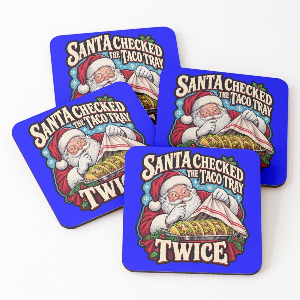 Item preview, Santa Checked The Taco Tray Twice Christmas Saying  Art Design designed and sold by fantasticdesign.