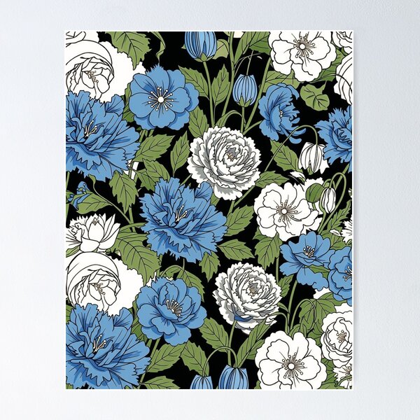 Item preview, Flora Blue designed and sold by ShoutForJoy.