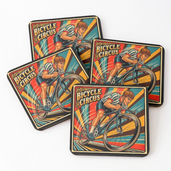 Item preview, Bicycle Circus Retro Poster Cyclist designed and sold by RICAMTP.