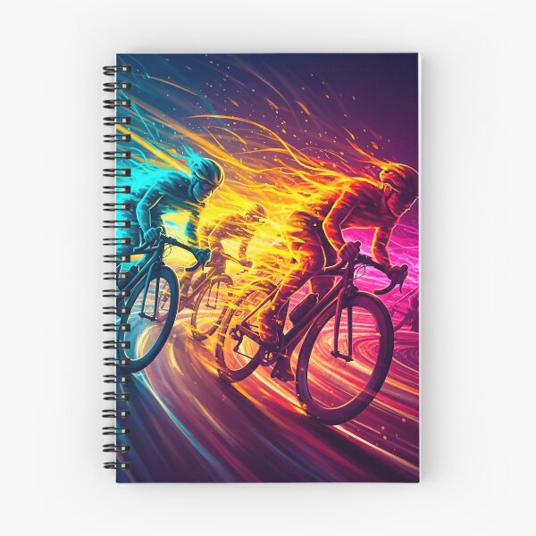 Item preview, Peloton Neon Colors Abstract Racing Art designed and sold by RICAMTP.