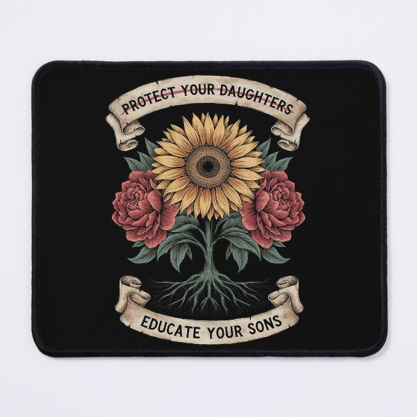 Item preview, Protect Your Daughters Educate Your Sons Floral Feminist designed and sold by Endless7Art.