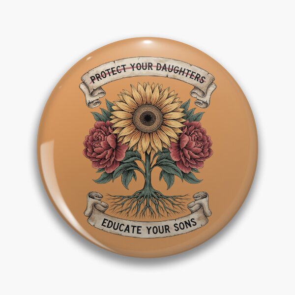 Item preview, Protect Your Daughters Educate Your Sons Floral Feminist designed and sold by Endless7Art.