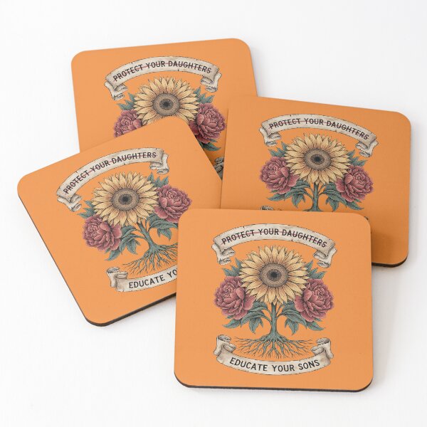 Item preview, Protect Your Daughters Educate Your Sons Floral Feminist designed and sold by Endless7Art.