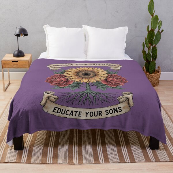 Item preview, Protect Your Daughters Educate Your Sons Floral Feminist designed and sold by Endless7Art.