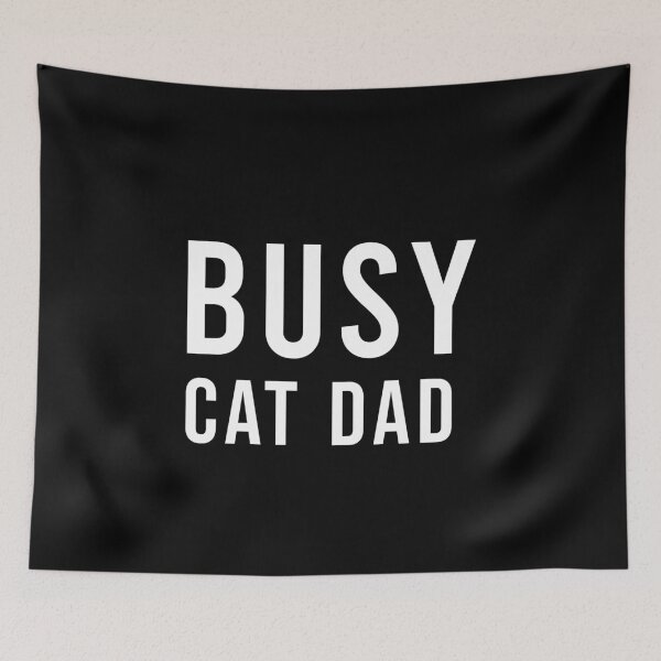 Item preview, Busy Cat Dad Funny Pet Lover Gift, Unique designed and sold by villacreativa.