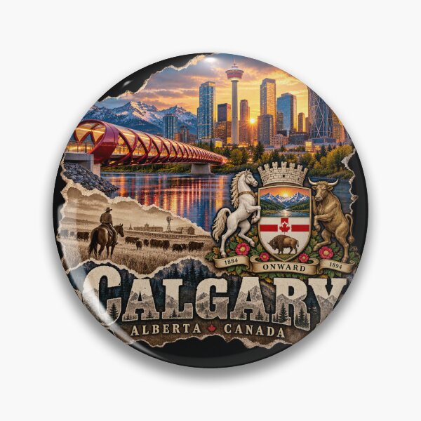 Item preview, Calgary Onward — Golden Skyline & Prairie Heritage designed and sold by URBIVO.