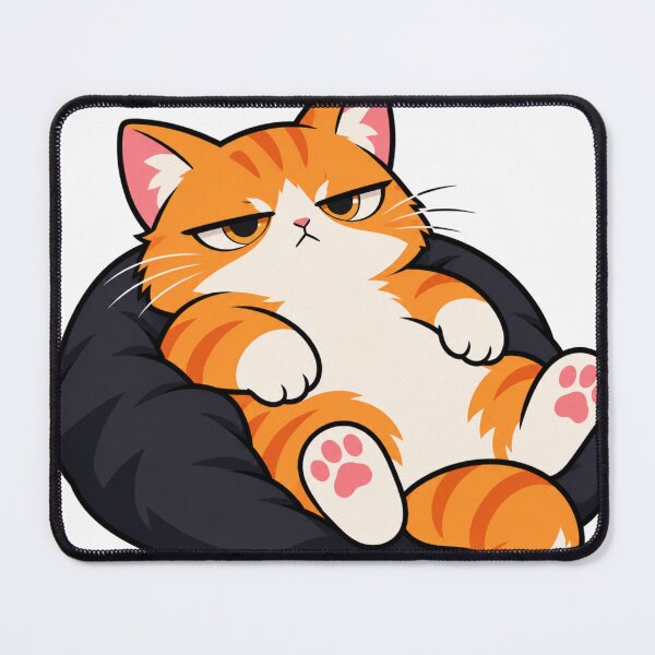 Item preview, Grumpy Orange Cat Couch Potato designed and sold by Unknowj.