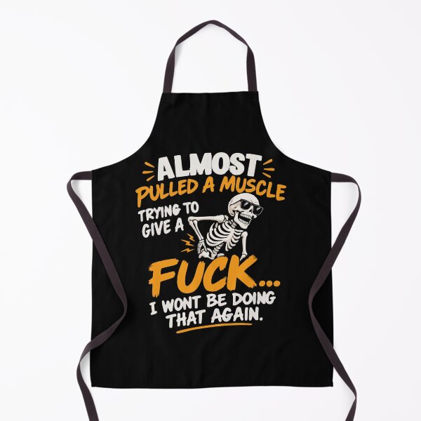 Item preview, I Almost Pulled A Muscle Trying to Give Skeleton Pulled Muscle Not Caring Funny Quote designed and sold by AmeliaShirts.