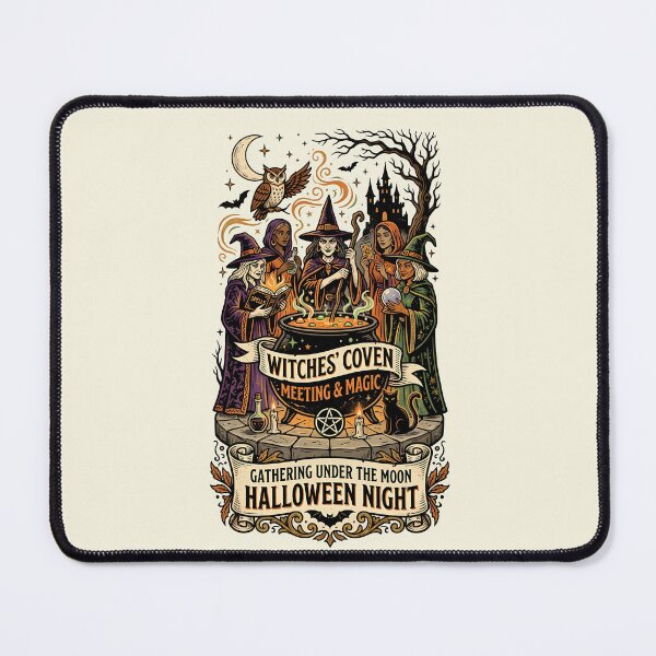 Item preview, Witches' coven - Gathering under the moon - Halloween night designed and sold by ParadoxParadox.