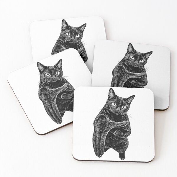 Item preview, Cat asking for handshake designed and sold by sandsgnn.