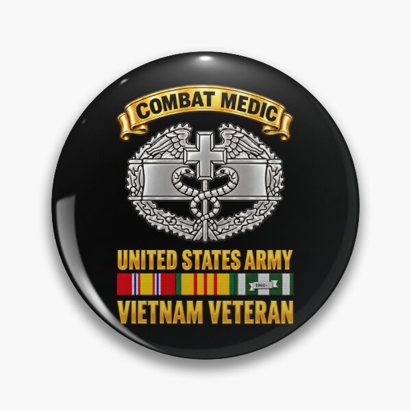 Item preview, Army - Combat Medic - United States Army - Vietnam Veteran with VN SVC - 3D -  Transparent designed and sold by Military Insignia Products.