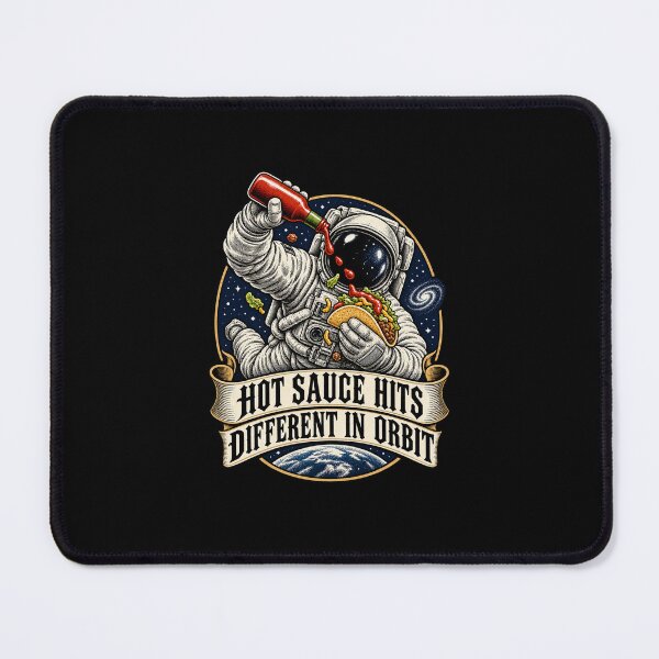 Item preview, Hot Sauce Hits Different in Orbit Astronaut Taco Life Art Design designed and sold by fantasticdesign.