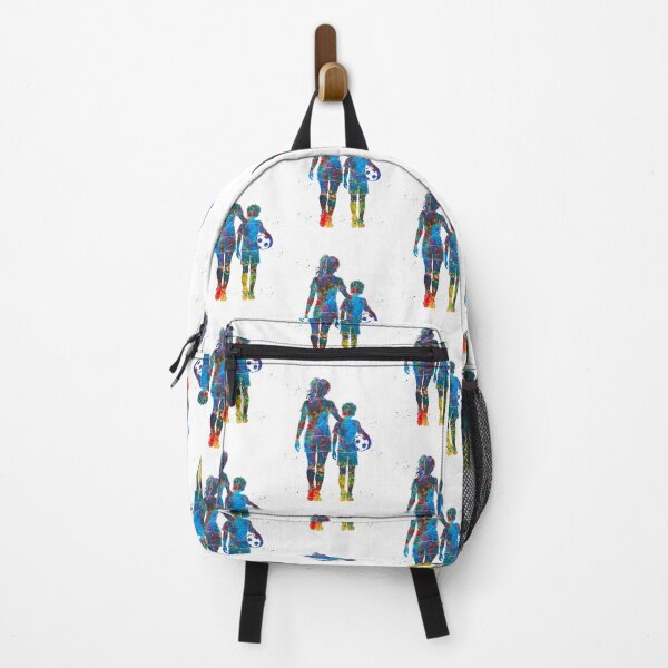 Item preview, Mother and Son Soccer Watercolor Art designed and sold by Liededrom..