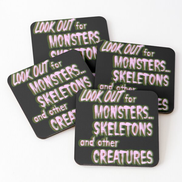 Item preview, Look Out for Monsters, Skeletons and Other Creatures designed and sold by weirdove.