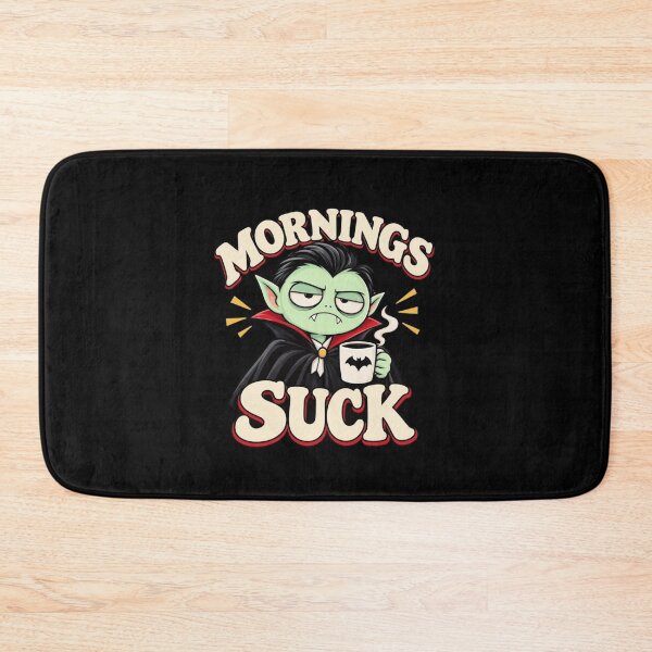 Item preview, Mornings Suck | Grumpy Vampire Coffee Humor & Not A Morning Person designed and sold by Cree8if.