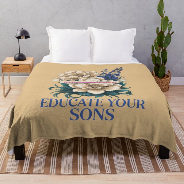 Item preview, Protect Your Daughters Educate Your Sons – Floral Message designed and sold by Endless7Art.