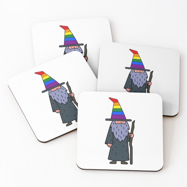 Item preview, LGBTQ Pride Wizard – Kawaii Halloween Magic Mage Illustration designed and sold by Cannaxes Studio.