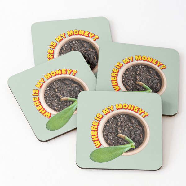 Item preview, Where Is My Money Plant Sticker | Funny Houseplant & Succulent Money Tree Meme designed and sold by MatiolaScentArt.