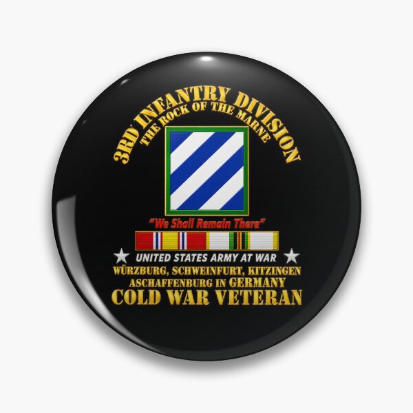 Item preview, 3rd ID - Germany w Cold War SVC - 3D - Transparent designed and sold by Military Insignia Products.