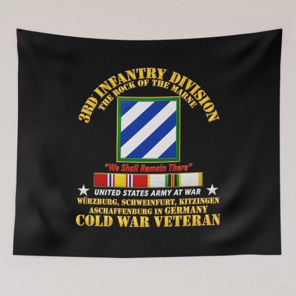 Item preview, 3rd ID - Germany w Cold War SVC - 3D - Transparent designed and sold by Military Insignia Products.