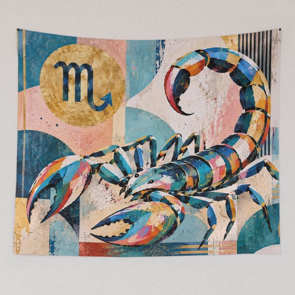 Item preview, Scorpio Zodiac Painting – Mystical Astrology Art designed and sold by GalleryKauffeld.