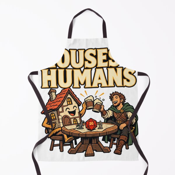 Item preview, Funny RPG Houses and Humans Tabletop Gamer Design designed and sold by stmpdwrld.
