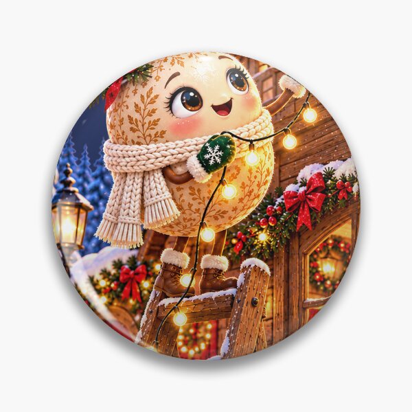 Item preview, Cream Christmas Bauble - Lighting Up a Winter Wonderland designed and sold by DoreenGehrkeArt.