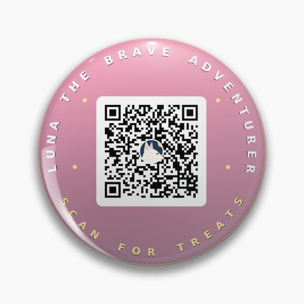 Item preview, Luna the Brave Adventurer Business QR Code designed and sold by LunaAdventurer.