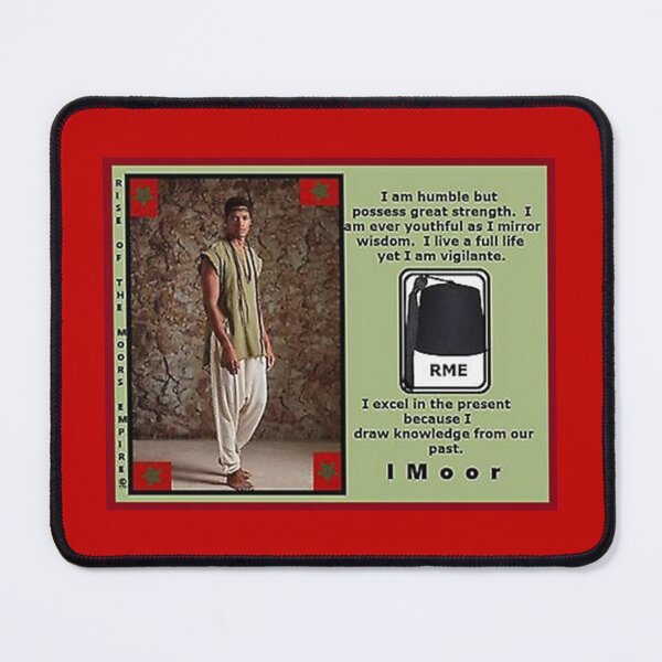 Item preview, Mu’ur (UM) Empire™ al-Benhadiel©™ design, I am Humble, red background designed and sold by HardyKnitDesign.
